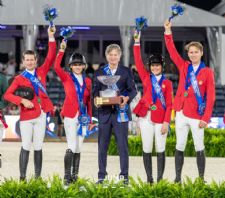Jumping Nations Cup Victory for U.S. as USET Foundation and US Equestrian Reception Fuels Team Spirit
